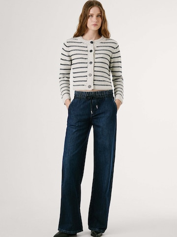 Pepe Jeans Strickjacke 'Cassie' in Weiß