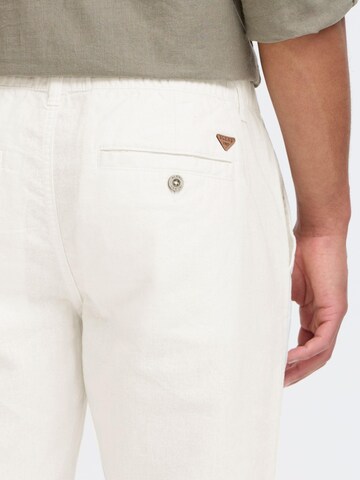BLEND Tapered Trousers 'Lennik' in White