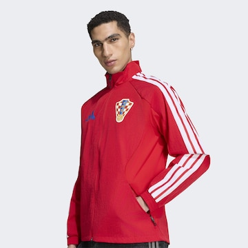 ADIDAS PERFORMANCE Sportovní bunda 'Kroatien Anthem' – červená