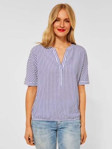 STREET ONE Blouse in Blauw: voorkant