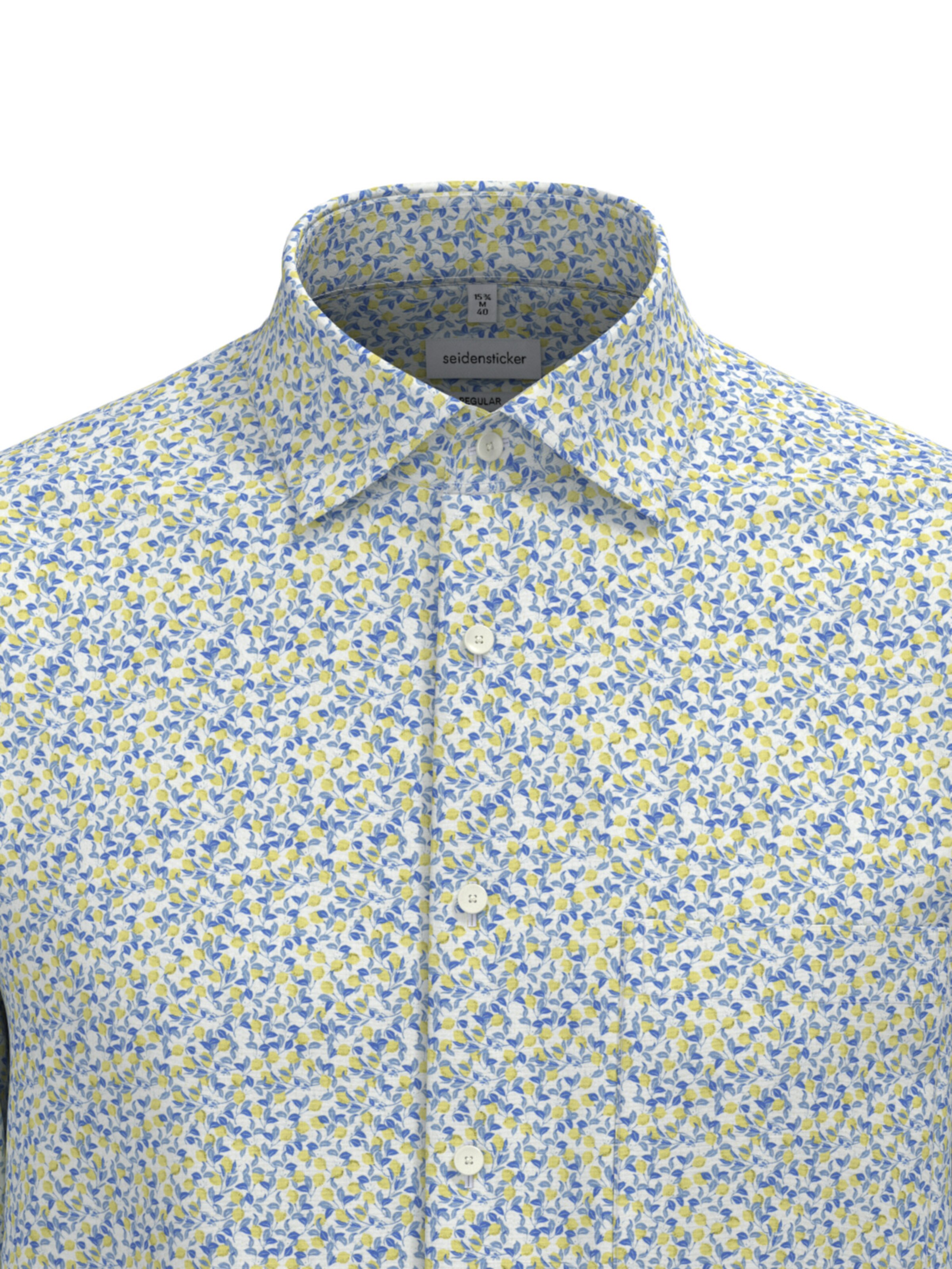 Regular fit Camicia business di SEIDENSTICKER in giallo