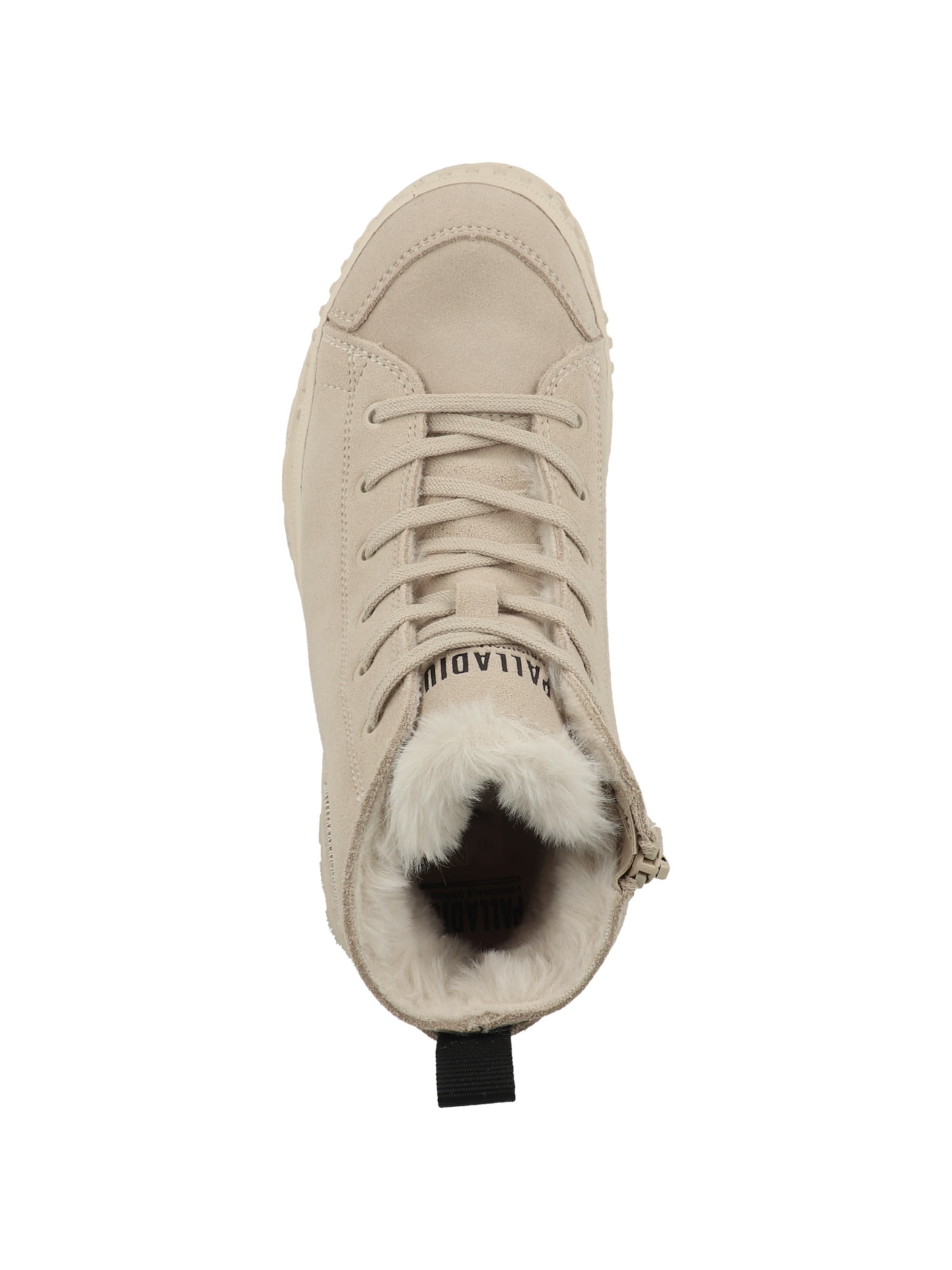 Palladium Schnürstiefelette 'Pallashock' in Beige