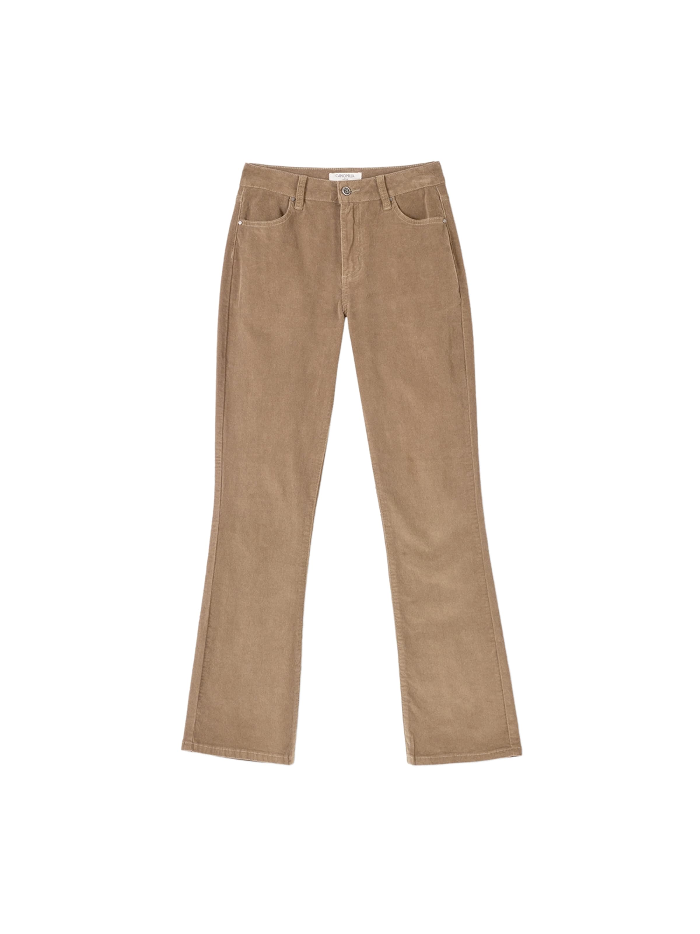 Camomilla Italia Tapered Broek in Bruin: voorkant