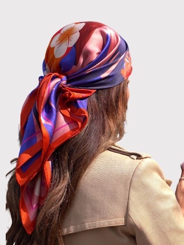 My Minelli - Chal 'Eva - Hand Rolled 100% Silk Scarf' en naranja
