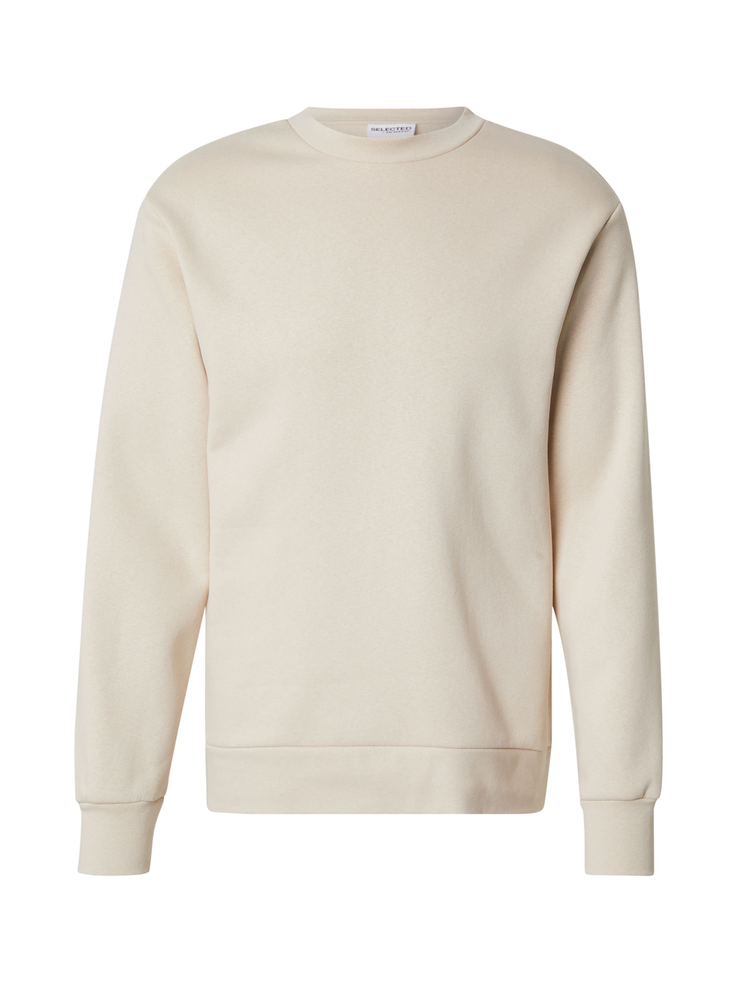 SELECTED Sweatshirt 'DAN' i beige: forside
