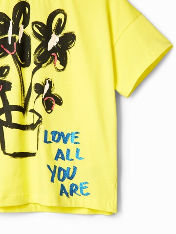 T-Shirt 'TIESTO' Desigual en jaune