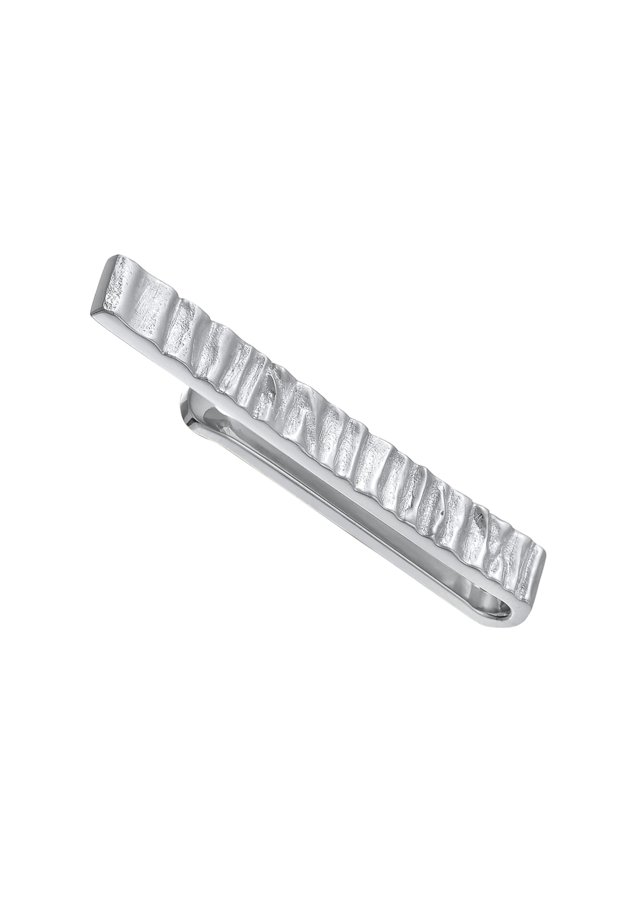 KUZZOI Krawattennadel in Silber: Vorderseite