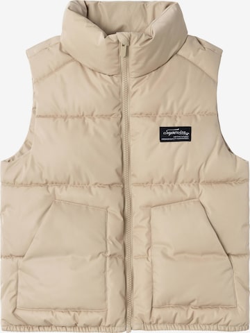 Gilet NAME IT en beige : devant