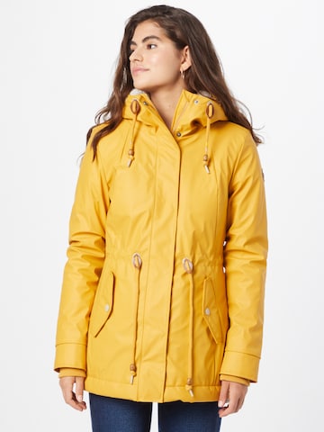 Parka d’hiver 'MONADIS' Ragwear en jaune : devant