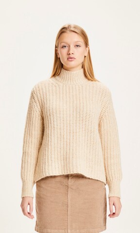 KnowledgeCotton Apparel Pullover 'Myrthe' in Beige: predná strana