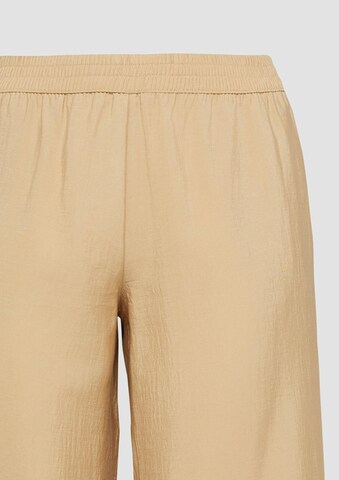 Wide Leg Pantalon s.Oliver en beige