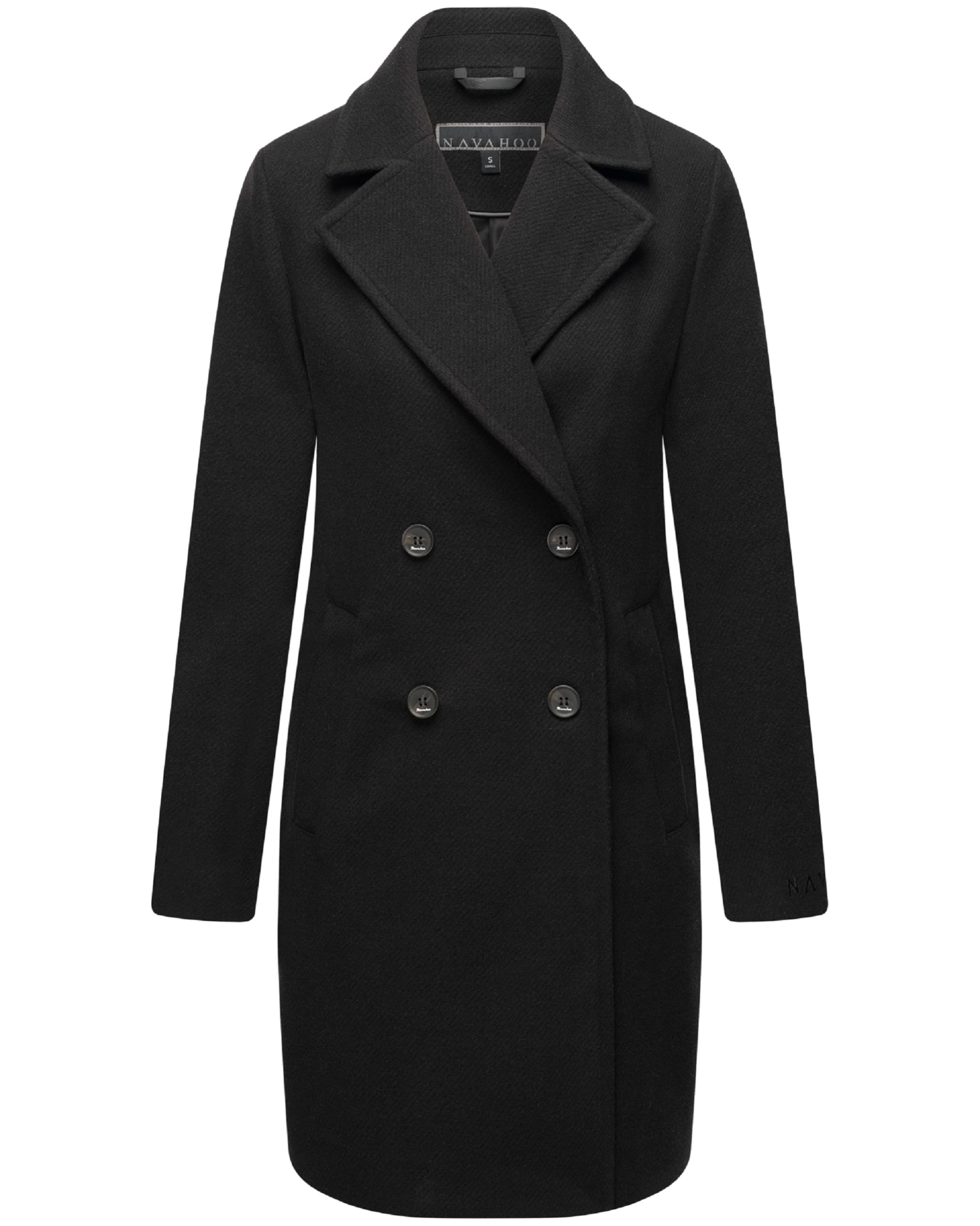 NAVAHOO Ανοιξιάτικο και φθινοπωρινό παλτό 'Frostjuwel 14' σε μαύρο: μπροστά