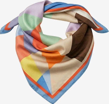 styleBREAKER Tuch 'Geometrisches Nickituch im Colour Blocking Design' in Blau: Vorderseite