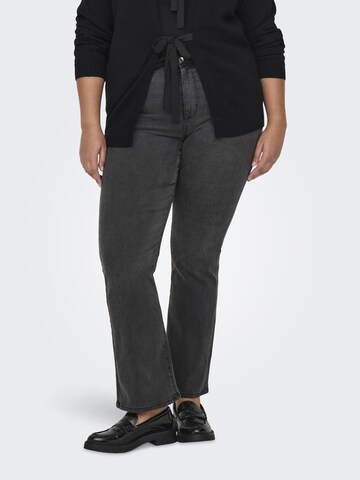 ONLY Carmakoma Flared Jeans 'CARAlly' in Grijs: voorkant