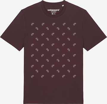 Watapparel Shirt 'Fahrräder' in Rood: voorkant