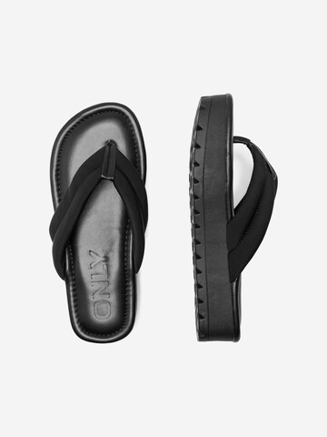 ONLY - Sandalias de dedo 'MOSS' en negro