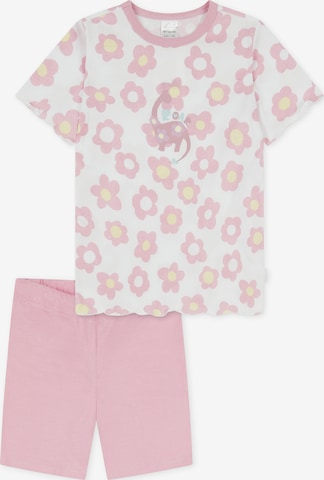 SCHIESSER Nachtkledij ' Girls World ' in Wit: voorkant