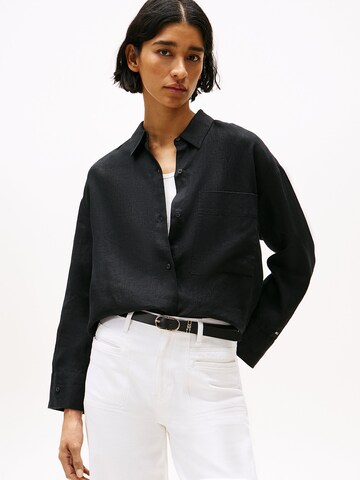 Chemisier TOMMY HILFIGER en noir : devant