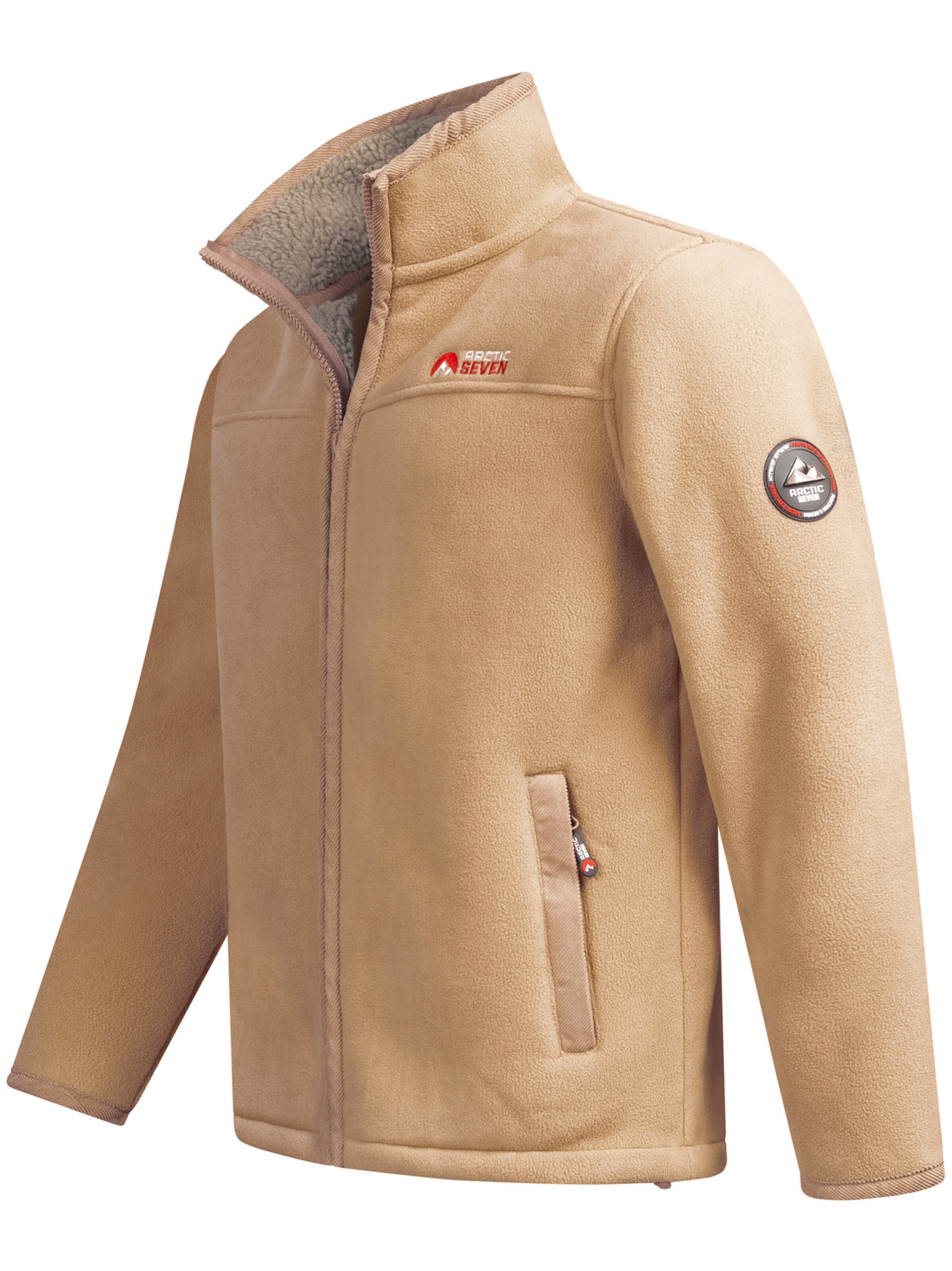 Arctic Seven Athletic fleece jacket 'Zeroo' in Beige