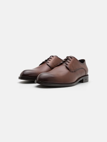 BOSS Buty sznurowane 'Tayil' w kolorze brązowy