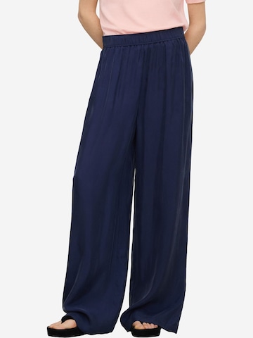 Adolfo Dominguez Wide leg Pants 'Palazzo' in Blue: front