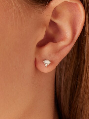 Lucardi Earrings 'Klassisch' in Silver