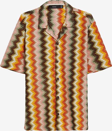 Bershka Regular fit Overhemd in Oranje: voorkant