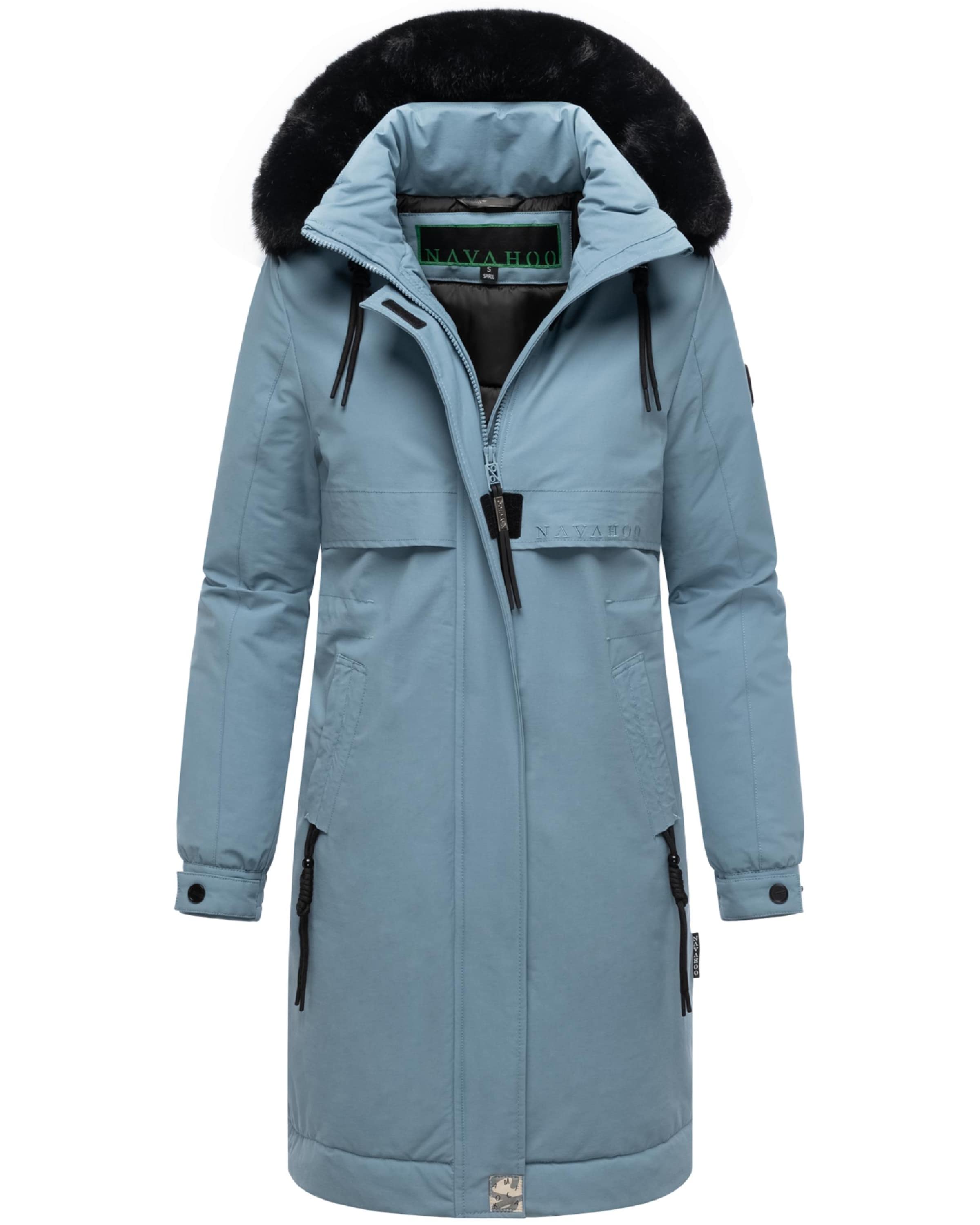 Manteau mi-saison 'Kaltwetterretter 14' NAVAHOO en bleu