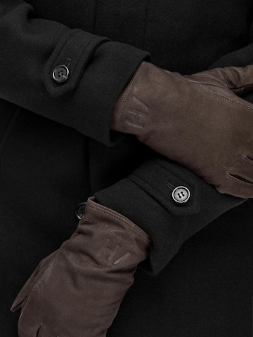 SELECTED HOMME Fingerhandsker i brun