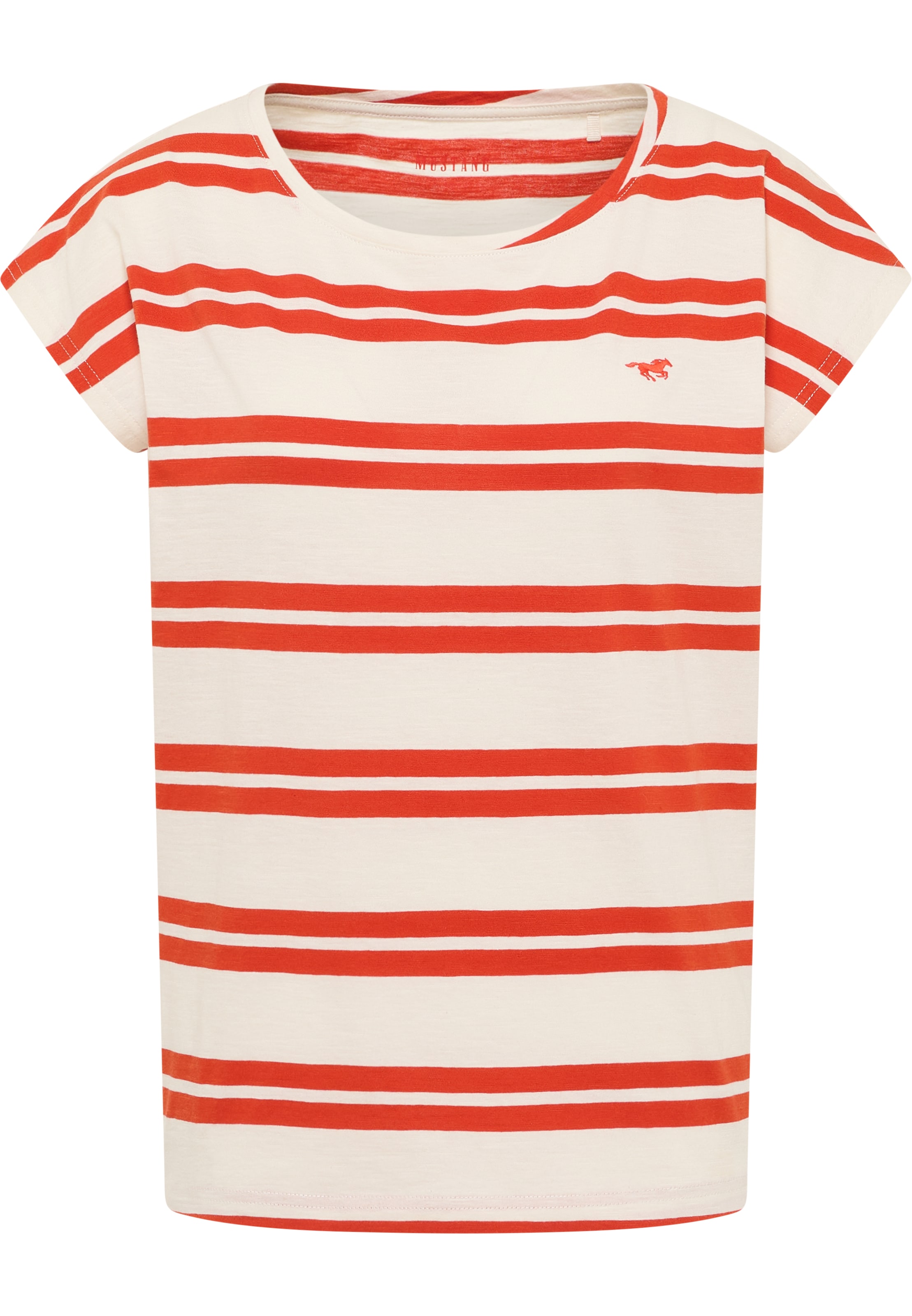 MUSTANG Тениска 'Lesley' в червено: отпред