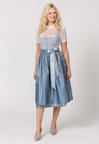 STOCKERPOINT Dirndl 'Sunja' in Blau: Vorderseite