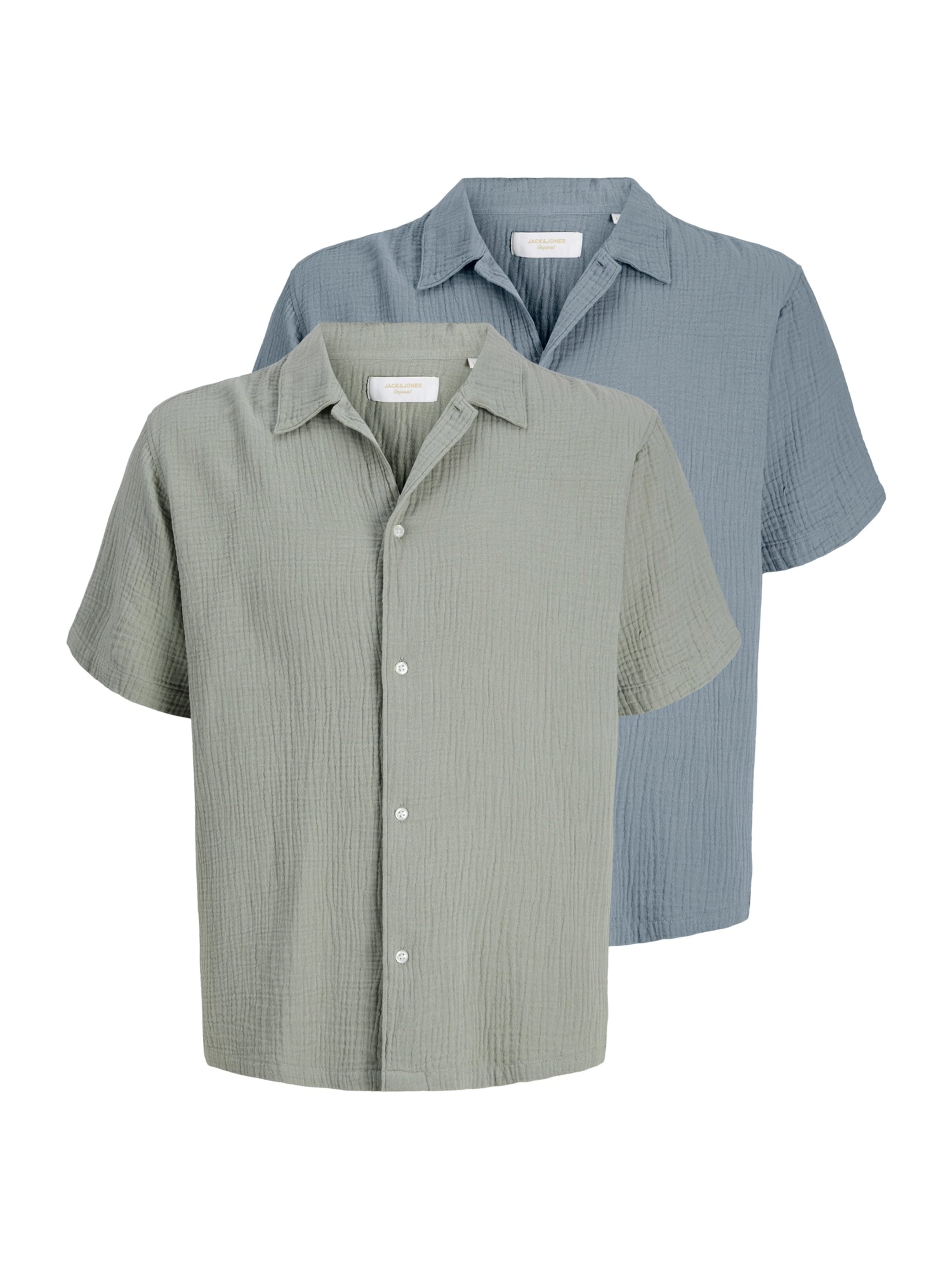 JACK & JONES Regular fit Overhemd 'JORNANTUCKET' in Blauw: voorkant