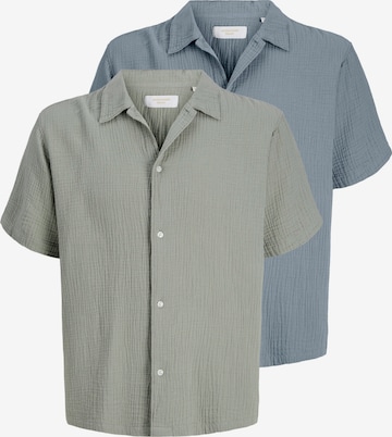 JACK & JONES Regular fit Overhemd 'JORNANTUCKET' in Blauw: voorkant