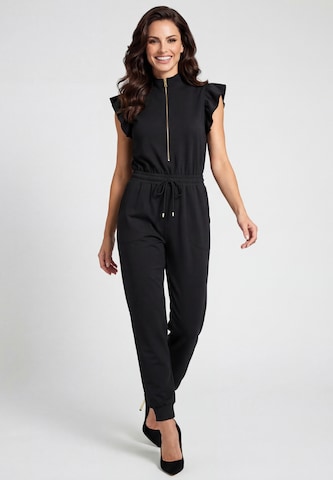 faina - Jumpsuit en negro: frente