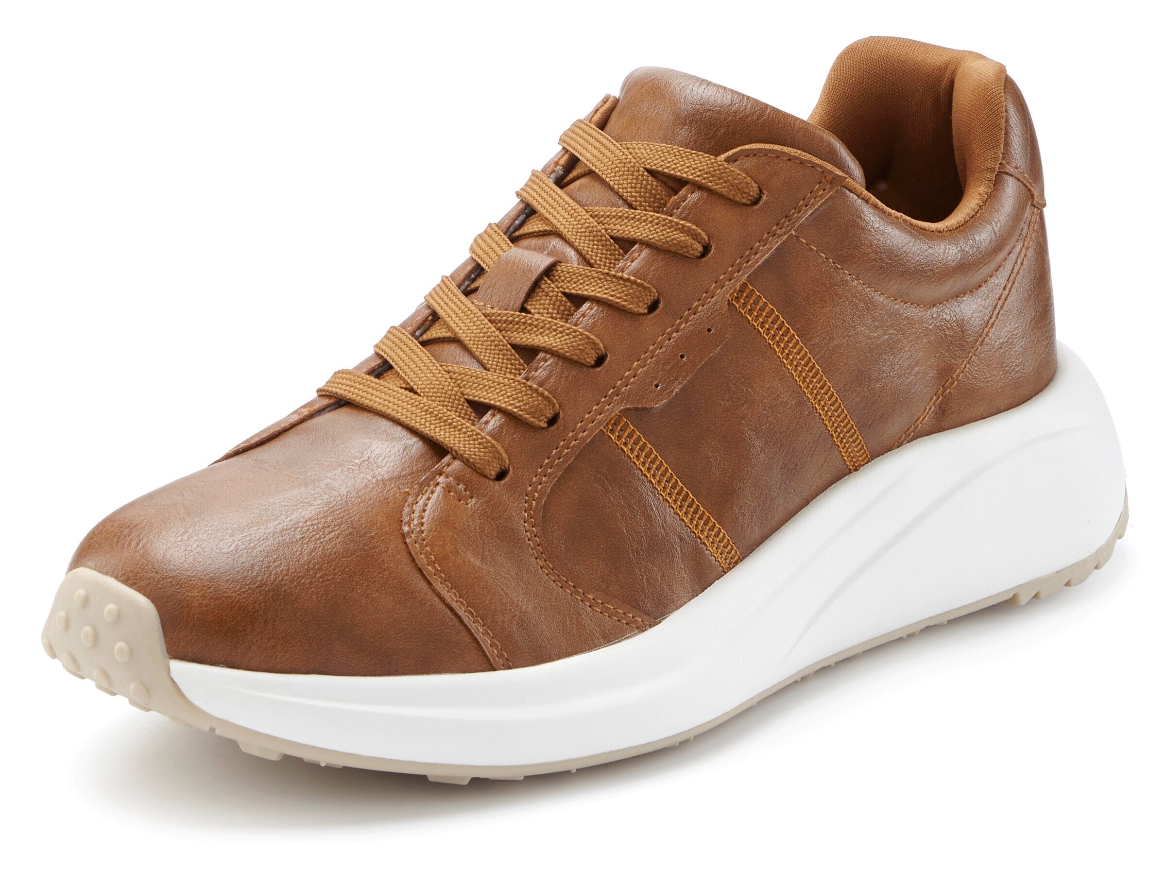 JOHN DEVIN Sneakers in Brown: front