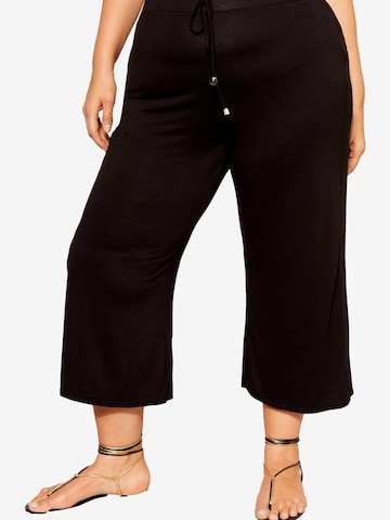 Wide leg Pantaloni di Friends Like These in nero: frontale