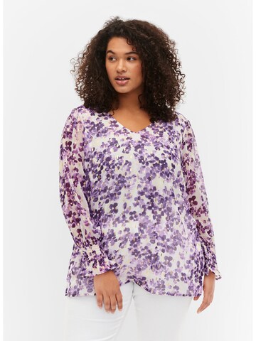 Zizzi Blouse 'Livia' in Purple: front