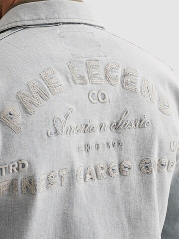PME Legend Übergangsjacke 'Denim jacket with embroidered artwork'‌‌‌‌‌‌‌ in Blau