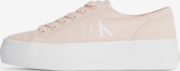 Calvin Klein Jeans Низкие кроссовки в Ярко-розовый: спереди