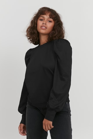 PULZ Jeans Shirt in Black: front