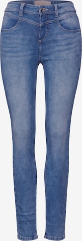 STREET ONE Skinny Jeans 'York' in Blau: predná strana