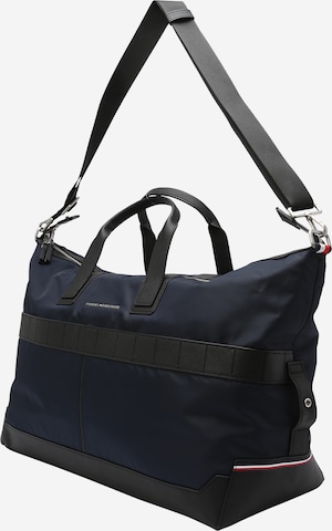 TOMMY HILFIGER - Bolsa de fin de semana en azul: frente