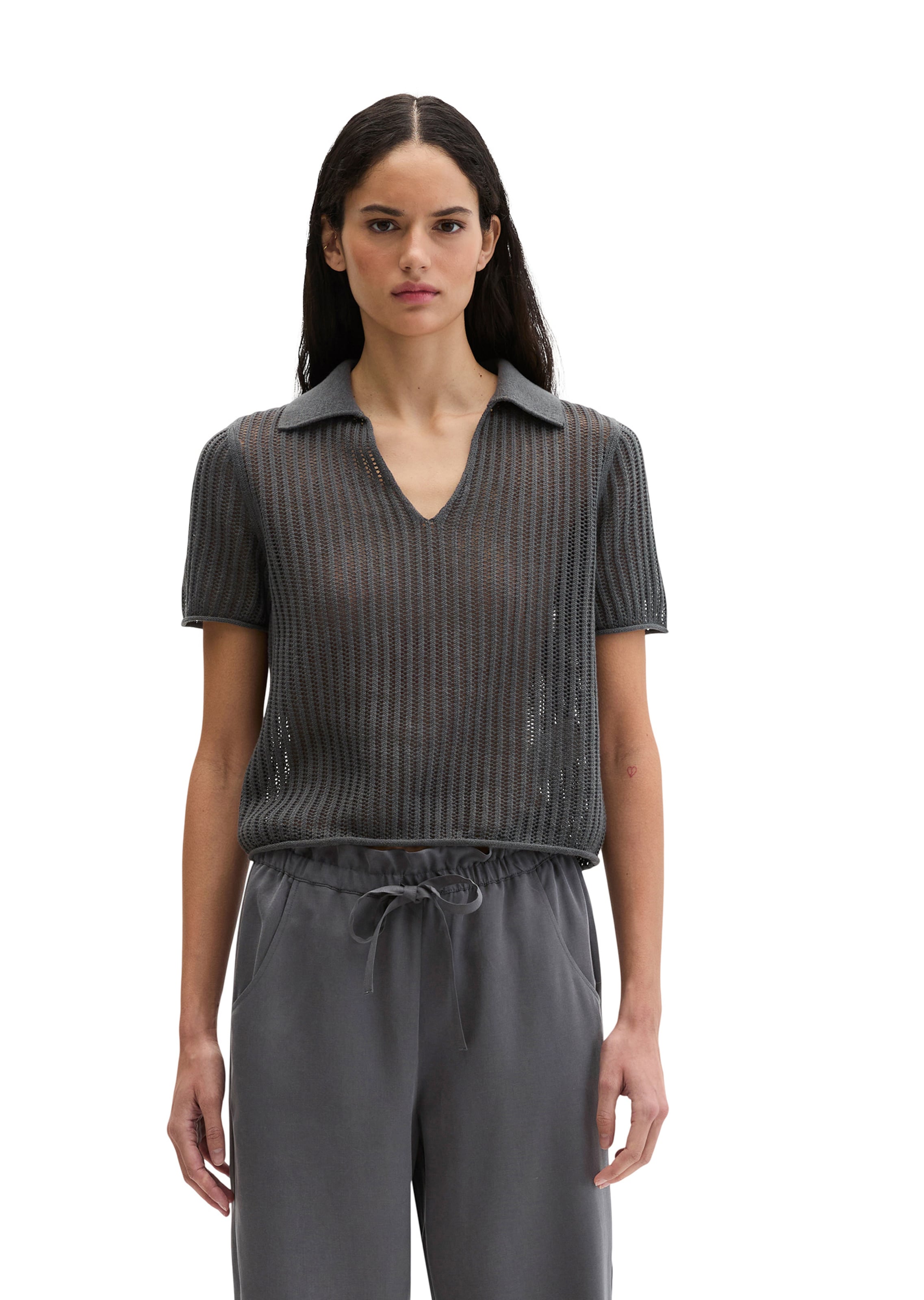 Marc O'Polo Sweater in Grey: front