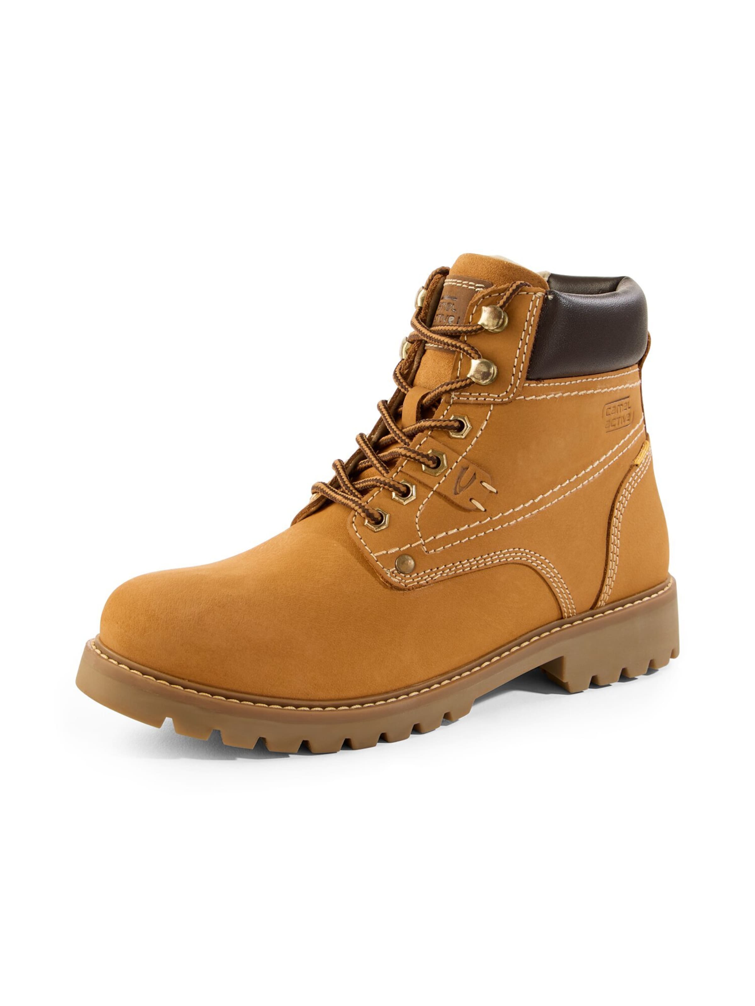 CAMEL ACTIVE - Botas com atacadores em castanho: frente