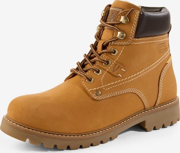 CAMEL ACTIVE - Botas com atacadores em castanho: frente