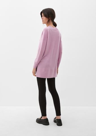 s.Oliver Pullover mit V-Ausschnitt in Pink