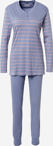 SCHIESSER Pyjama in Blauw: voorkant