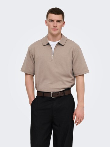 T-Shirt 'ONSNEWKODYL' Only & Sons en beige