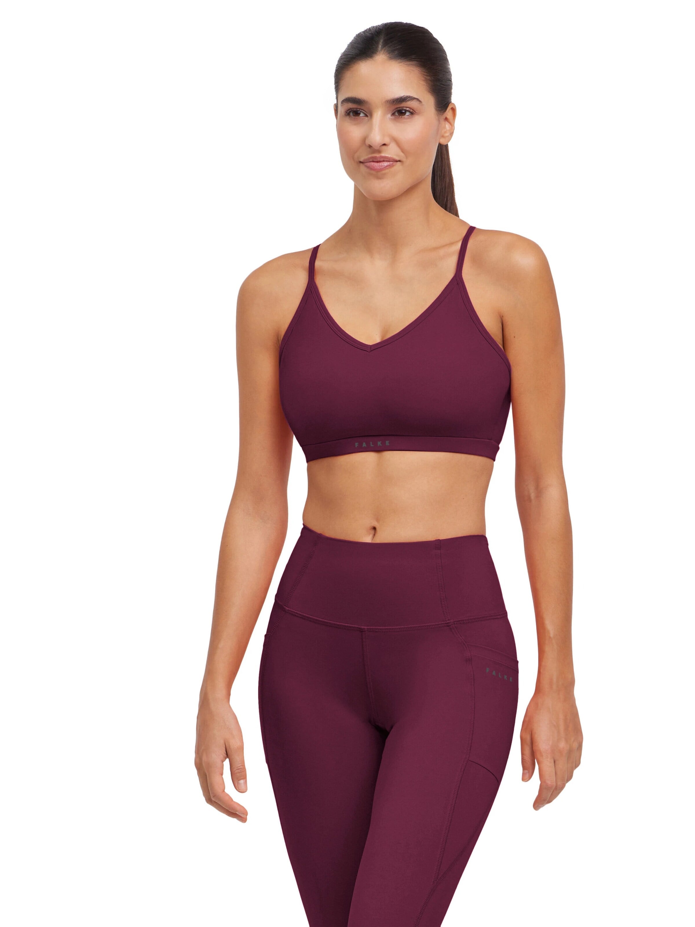 FALKE Sports Bra in XS/A in Bordeaux, Item view