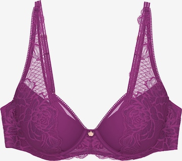 Soutien-gorge ' Wild Peony Florale ' TRIUMPH en violet : devant